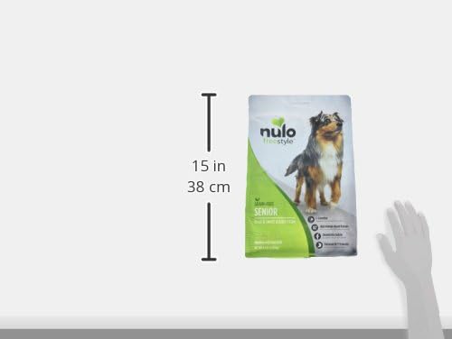 Nulo Senior Grain Free Dog Food with Glucosamine and Chondroitin (Trout and Sweet Potato Recipe, 4.5lb Bag)