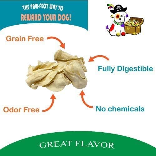 Cow Ears Dog Treats - Premium Thick Cow Ears, Safe Rawhide Alternative - 12 Pcs/Pack