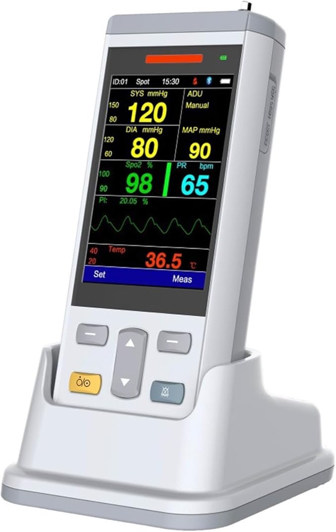 M3T Mini3.5” Handheld Vet Oximeter Monitor, SPO2/TEMP Function Veterinary,forDog, cat, Horse Pets
