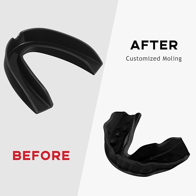 BBTO 20 Pieces Sports Mouth Guard Boxing Mouth Protection Athletic Mouthpiece for Football Basketball Hockey Karate Rugby Match(Adult (11 Yrs & Above),Black)