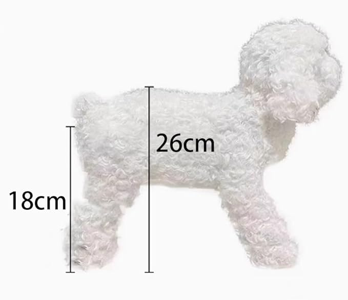 JIUSILIFE Dog Mating Toy, Male Dog Silicone Mating Toy, Anxiety Relief Dogs, Simulated Hair, Teddy Vent Interactive Toys, for Male Estrus,Sleeping Plush Toy, Pet Estrus,2,M