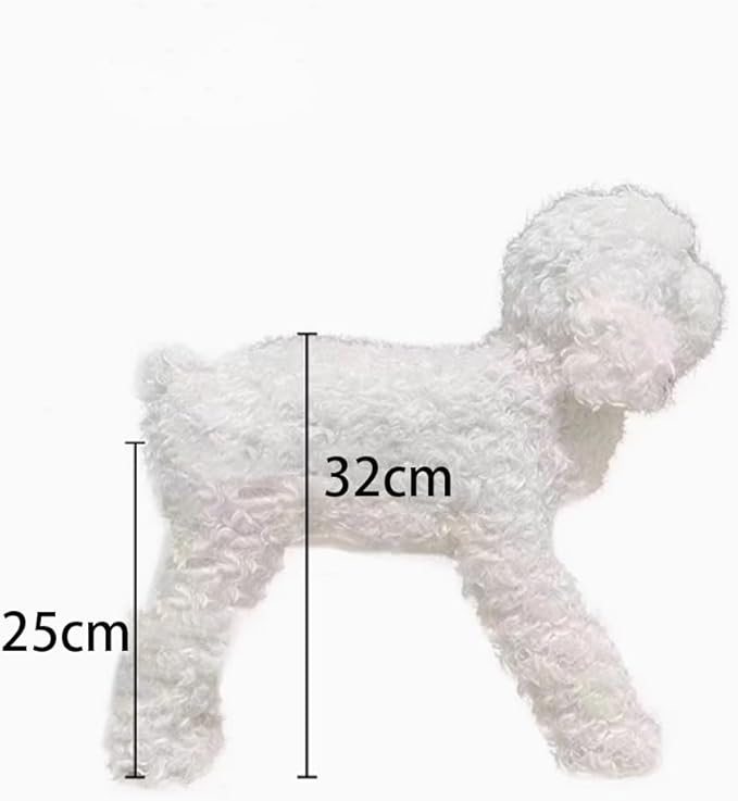 JIUSILIFE Dog Mating Toy, Male Dog Silicone Mating Toy, Anxiety Relief Dogs, Simulated Hair, Teddy Vent Interactive Toys, for Male Estrus,Sleeping Plush Toy, Pet Estrus,2,L