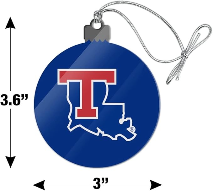GRAPHICS & MORE Louisiana Tech University Bulldogs Logo Acrylic Christmas Tree Holiday Ornament