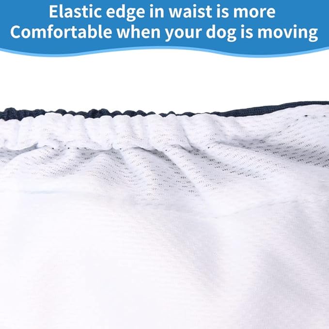 Washable Belly Band for Male Dogs,Pack of 5 Reusable Super Absorbent Small Dog Diapers Male Puppy Belly Wrap,XS