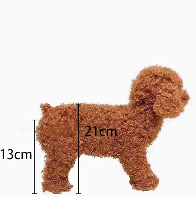 Dog Mating Toy, Male Dog Silicone Mating Toy, Anxiety Relief Dogs, Simulated Hair, Teddy Vent Interactive Toys, for Male Estrus,Sleeping Plush Toy, Pet Estrus,3,S