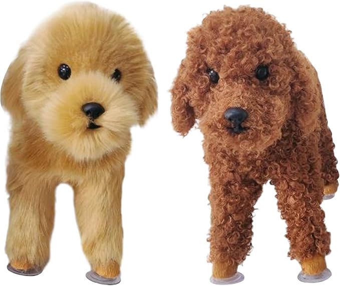 Dog Mating Toy, Silicone Dog Companion Toys with Suction Cup, Simulation Pet Estrus Vent Toys, Washable Interactive Dog Toys for for Small Meduim Dogs, Brown, Dog Toys