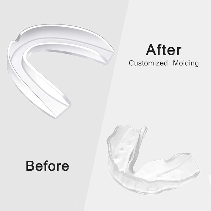 BBTO 20 Pieces Sports Mouth Guard Boxing Mouth Protection Athletic Mouthpiece for Football Basketball Hockey Karate Rugby Match(Transparent Color,Adult (11 yrs & Above))