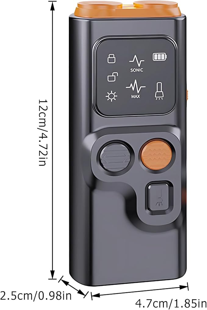 Dog Bark Deterrent Device, Ultrasonic Anti Barking, 4 Training Modes, 50FT Range, Safe Humane & Effective Handheld Dog Training Device for Indoor & Outdoor Use