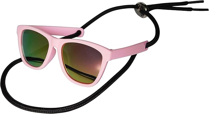G014 Dog Cat Pet 80s Sunglasses Goggles for Small Breeds up to 15lbs (2-Pack Black+ Pink-Rose Pink Mirror)