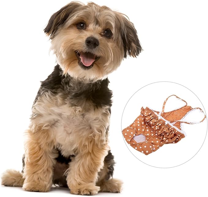 1pc Puppy Diaper Pant Breathable Dog Diapers for Female Dogs Stylish Design for Menstruation and Clean Floors