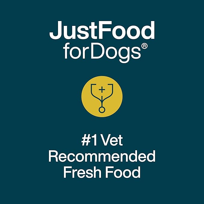 JustFoodForDogs JustFresh Boost Sensitive Stomach Dog Food Topper with Fiber for Gut Support & Digestive Health, Human-Grade Fresh Pet Meal Booster, 8 oz Pouches - 8 Pack