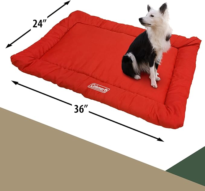 Coleman Large Dog Bed for Travel, Roll Up Foldable Packable Pet Mat Travel Beds