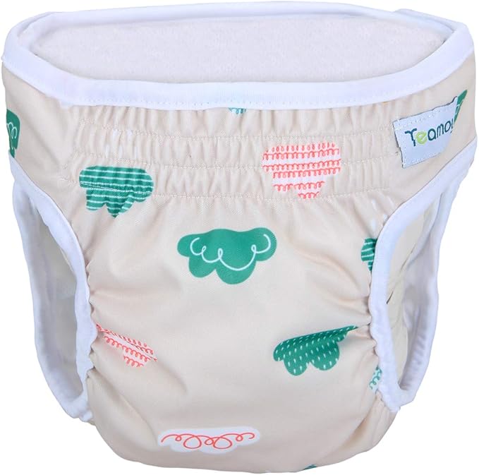 Teamoy Female Dog Diapers for Heat 4-Pack, Reusable Dog Period Diaper Wraps for Incontinence, Training & Housebreaking,S