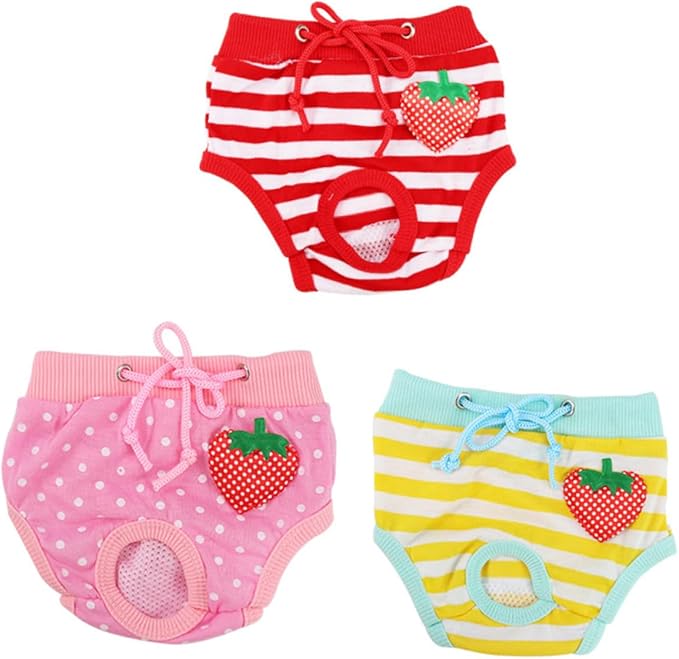 Kisangel Pet Safety Pants Comfortable Dog Physiological Diapers for Female Cats and Dogs Size L Breathable Absorbent Sanitary Pants for Menstruation