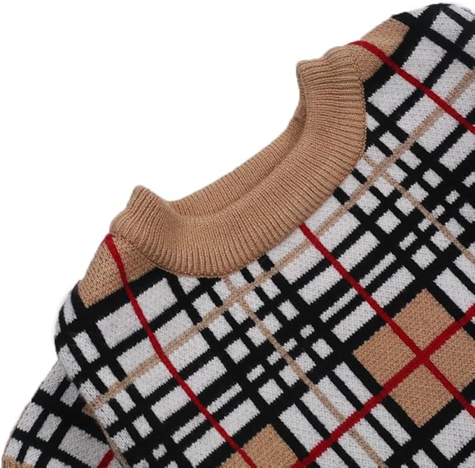 Luxury Dog Sweater – Soft Knit Designer Pet Outfit for Small Dogs & Puppies, XS–L, Stylish Warm Clothing for Yorkies, Chihuahuas, Dachshunds, Maltese, French Bulldog