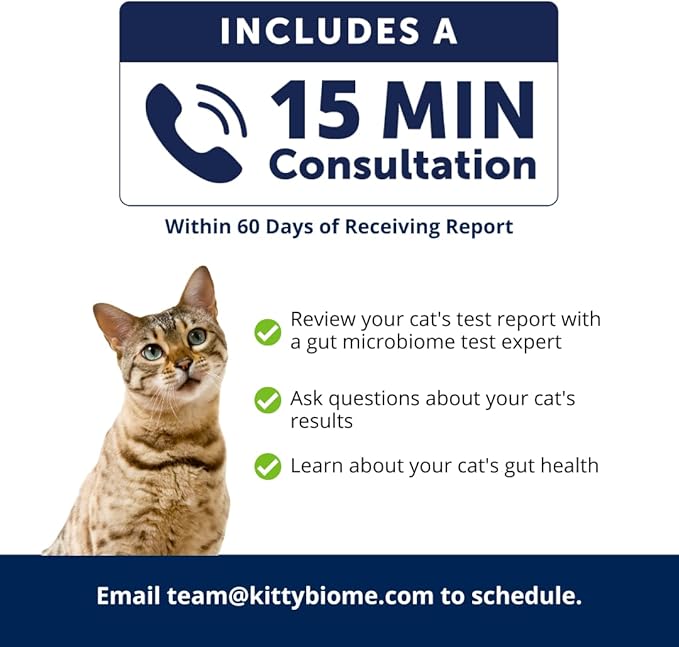 AnimalBiome Cat Gut Health Test – KittyBiome At Home Stool Testing Kit, Feline Fecal Analysis for Digestive Issues, Diarrhea & Allergy Insights w/Personalized Report & Custom Plan (Cats Outside US)