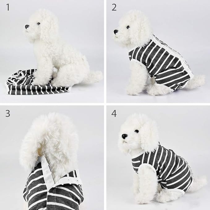 Dog Diapers Sanitary Panties Doggy Period Onesie Bodysuits Pet Recovery Suit After Surgery Wear for Male and Female Dog