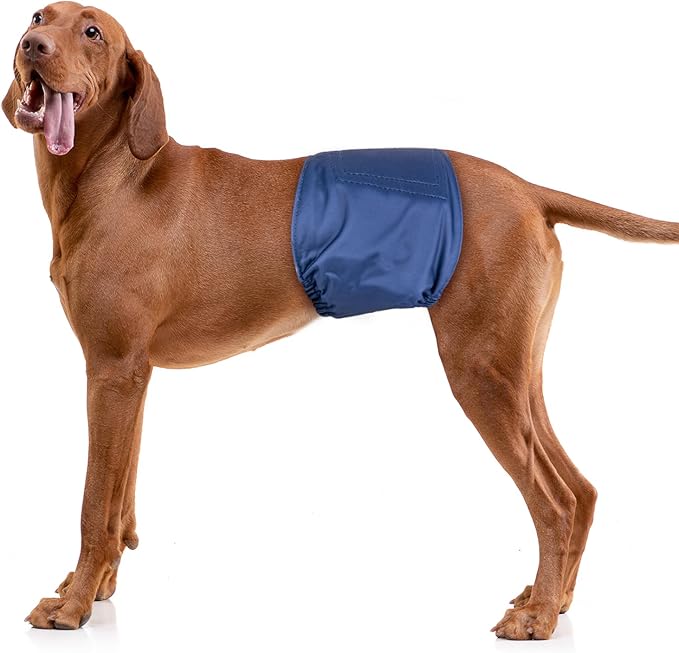 Pet Soft Dog Belly Band - 3 Packs Reusable Dog Diapers Male Doggy Diapers Wraps - Washable Dogs Belly Bands for Male Dogs (Classic, M)