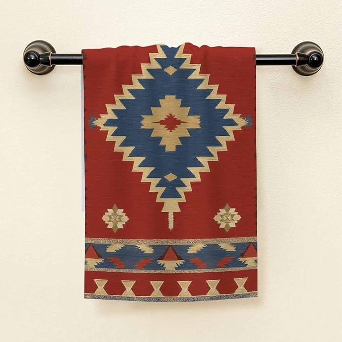 HGOD DESIGNS American Cotton Soft Bath Towels - Southwest American Chevron Style 15'x30' pack of 1