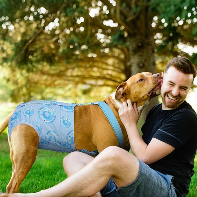 Reusable Female Dog Diapers with Suspender, Washable Dog Period Panties, Highly Absorbent Female Dogs Diapers for Heat Incontinence, 3X-Large