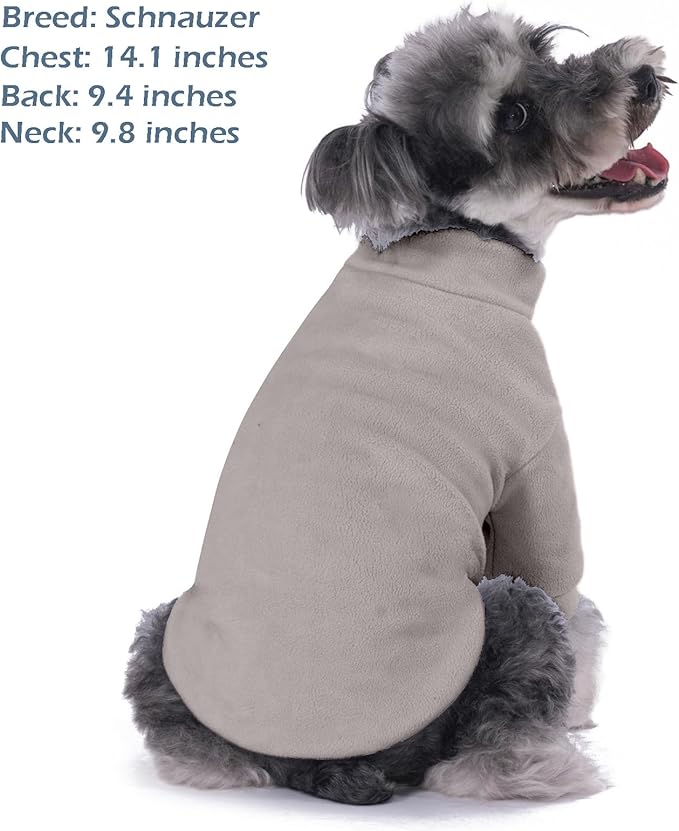 Dog Sweater, 3 Pack Dog Sweaters for Small Dogs Girl Boy, Ultra Soft Warm Puppy Clothes Dog Coat for Winter (Gray+Azure+Navy, Small)