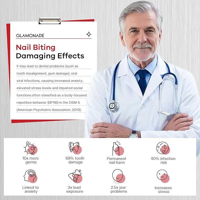 Nail Biting Prevention For Kids: 12ml Extra Bitter No Bite Nail Polish Thumb Sucking Deterrent 48H Long-Lasting Matte Clear Strength Nail Repair for Damaged Nails Care & Habit Breaker Aid