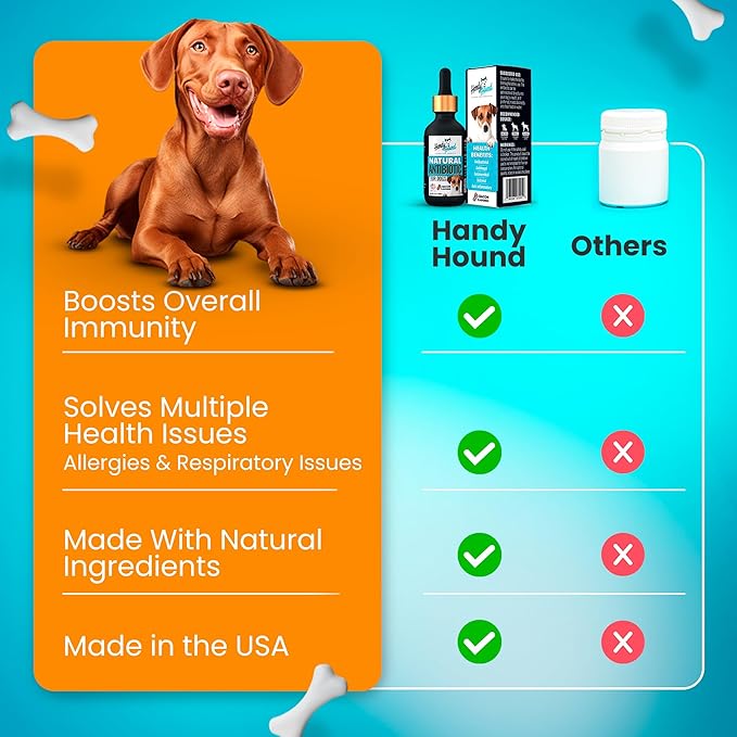 Natural Immune Support for Dogs - Herbal Supplement for Cough, Urinary Tract, Skin & Itch Support - Bacon Flavor (4 Oz)