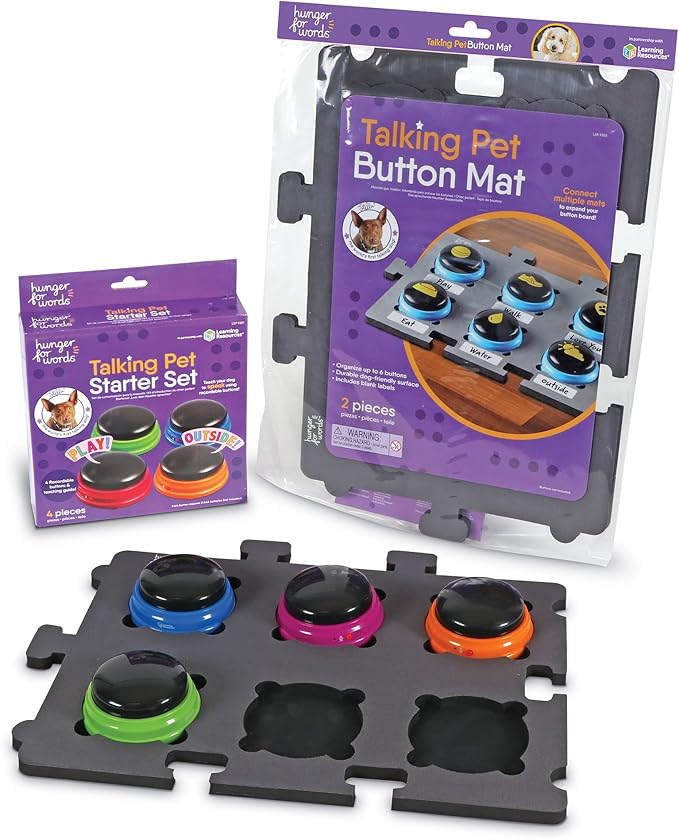 Hunger For Words Talking Pet Button Mat with Talking Pet Starter Set