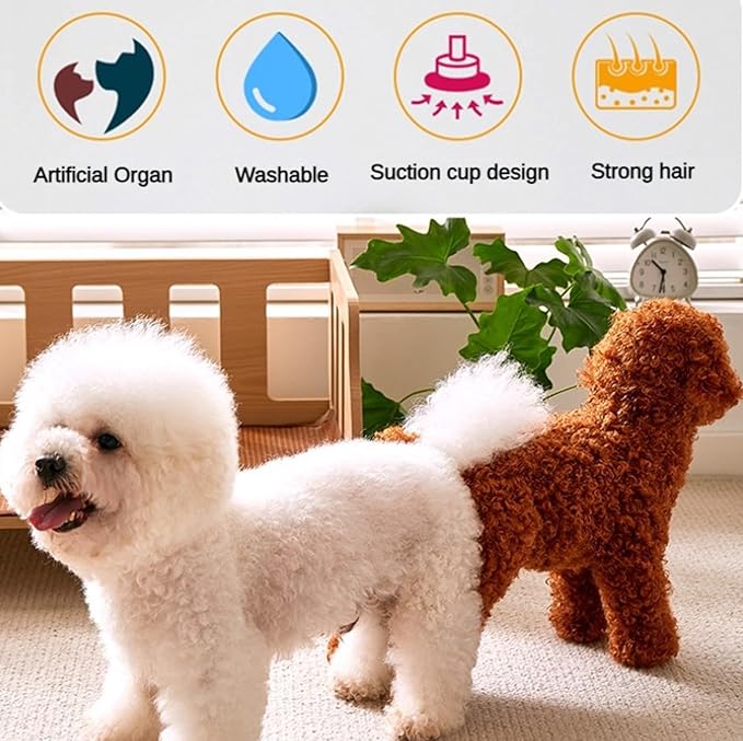 Simulation Humping Pet Toy, Male Dog Silicone Mating Toy, Interactive Sleeping Toy - Partner for Dogs (C, 7.09in)