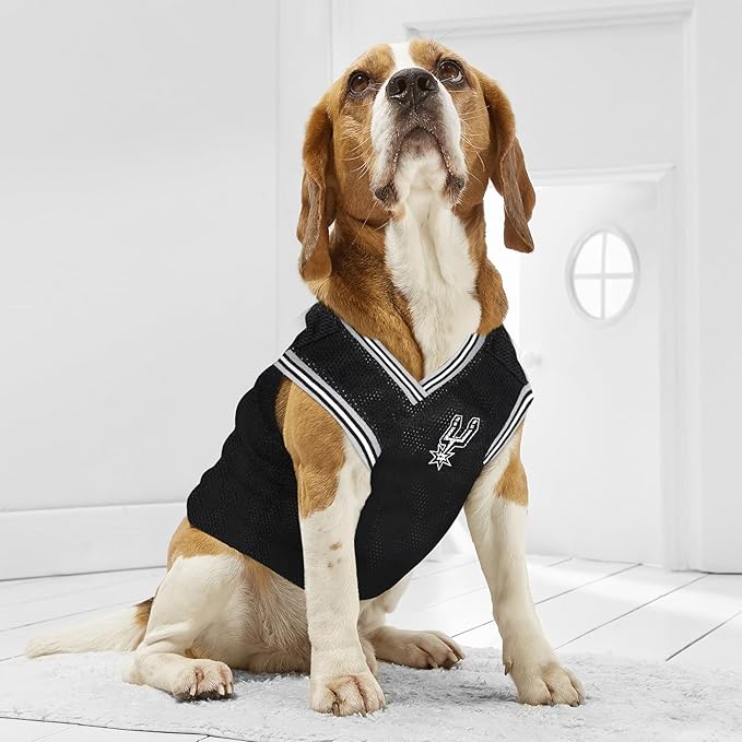NBA SAN ANTONIO SPURS DOG Jersey, X-Small - Tank Top Basketball Pet Jersey