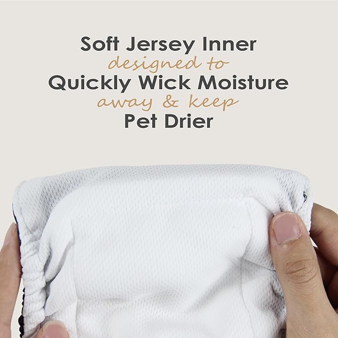 wegreeco Washable Male Dog Belly Band (Stylish Pattern)- Pack of 3 - Washable Male Dog Belly Wrap, Dog Diapers Male (Tie-dye, Ink, Small)