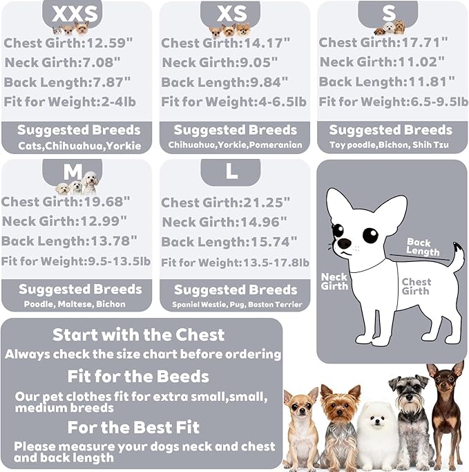 Fleece Dog Pajamas Winter Warm Dog Sweater for Small Dogs Thermal Soft Puppy Pjs Coat Stretchy Jumpsuit Doggie Pet Clothes Outfits Cat Apparel (Grey, Medium)