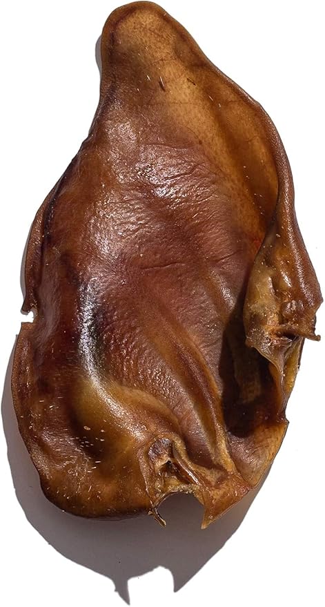 Jack&Pup Whole Pig Ears for Dogs (25 Pack) - All Natural Single Ingredient Extra Thick Large Pigs Ears - Premium Dog Pig Ear Treats - Natural Dog Pork Chews; Excellent Rawhide Alternative