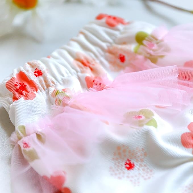 Dog Reusable Diapers Female Comfortable Reusable Dog Diapers for Girl Dog Diapers for Heat Dog Period Panties Girl Dog Diapers Washable Puppy Diapers Breathable Pet Physiological Pants Pink Flower S