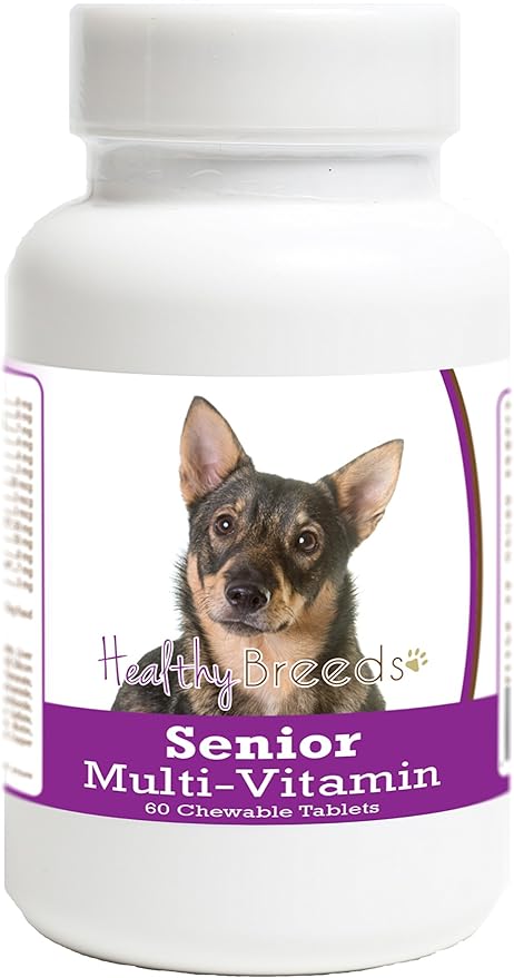 Healthy Breeds Swedish Vallhund Senior Dog Multivitamin Tablets 60 Count