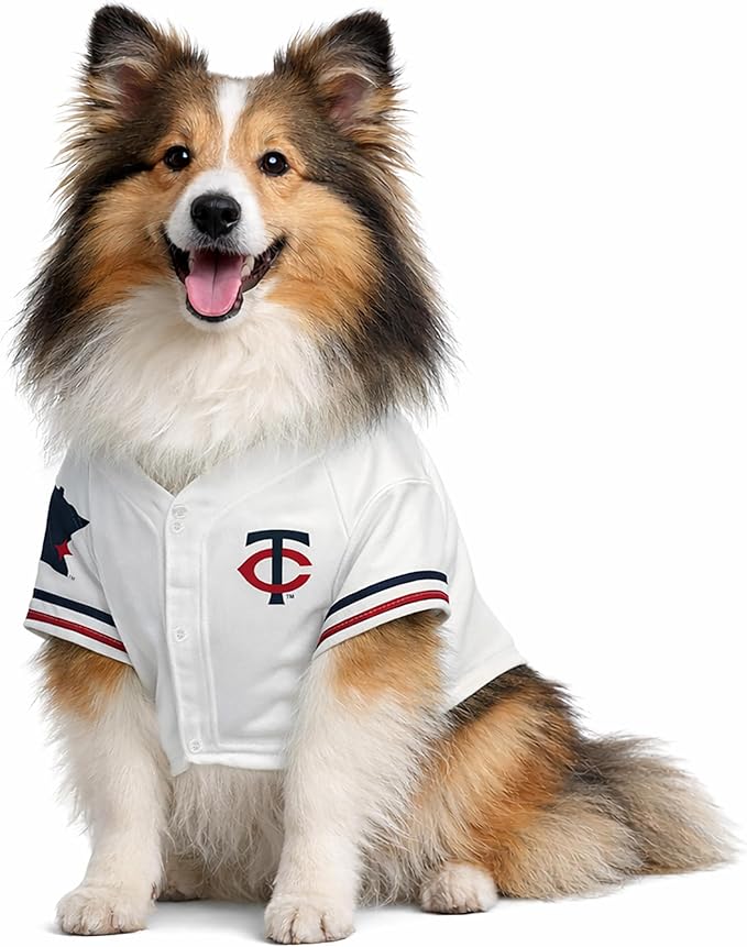 Official MLB Minnesota Twins Pet Jersey for Dogs & Cats, Size XX-Large - Stylish Baseball Jersey for Your Furry Fan- Show Off Team Spirit with The Perfect Fan Apparel Gear for Pet, Dog & Cat
