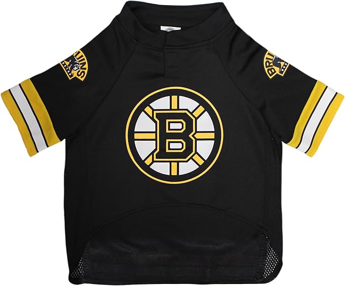 Pets First NHLPA David Pastrnak Mesh Dog Jersey, Boston Bruins Pasta-88, Size X-Large, Licensed Jersey with Favorite Hockey Team Player