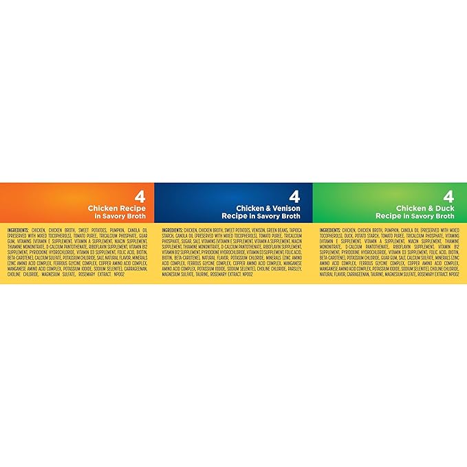Nature's Recipe Grain Free Wet Dog Food, Variety Pack, 2.75 Ounce Cup (Pack of 12)