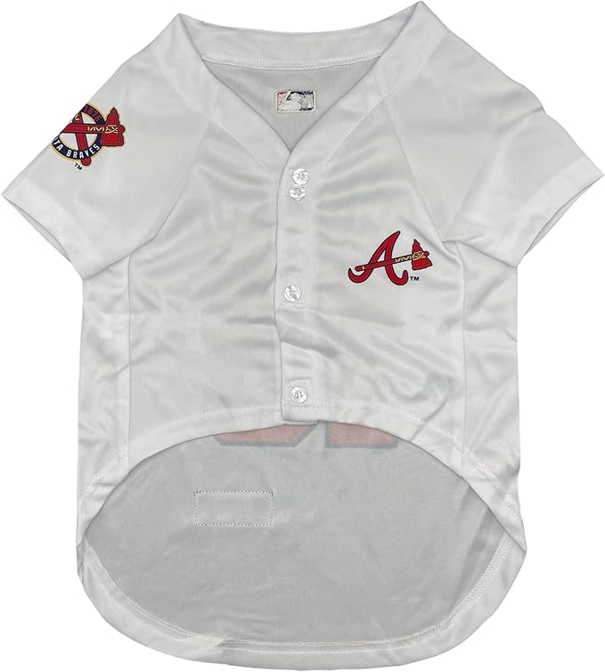 MLBPA - Ronald Acuna Jr. Ronald José Acuña Blanco Jr. #13 Pet Jersey - MLB Atlanta Braves Cat Mesh Jersey, X-Small