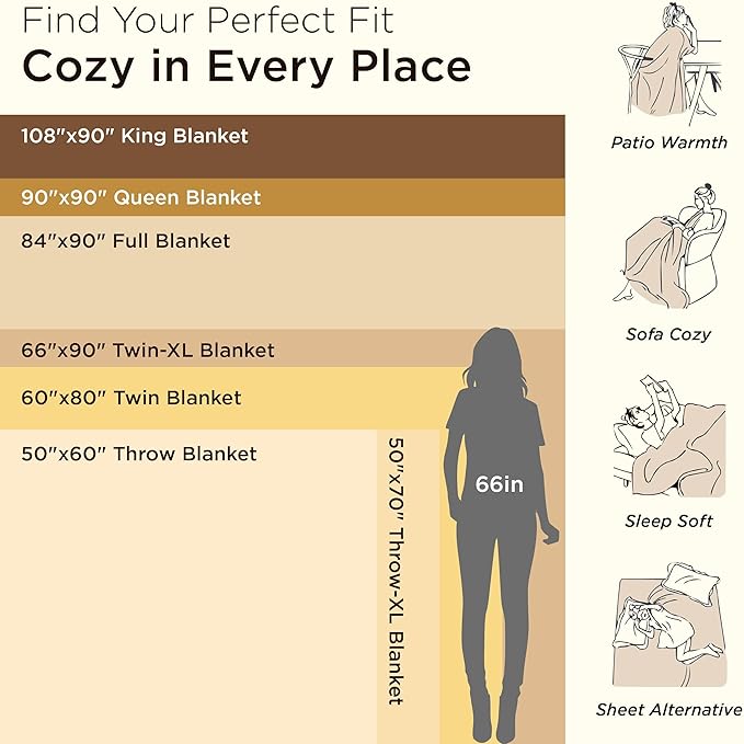 Bedsure Blankets Queen Size for Bed - 350GSM Super GentleSoft Fuzzy Fluffy Cozy Blankets for Women, Cute Large Plush Fleece Throws for Girls, White,90x90 Inches, Wider Striped Design