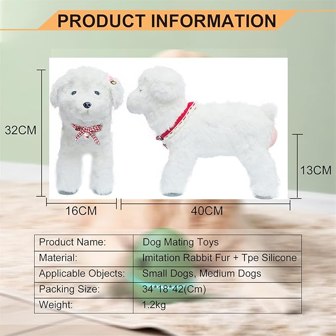 Male Dog Silicone Mating Toy, Dogs Interactive Sleeping Toys, Pet Dog Partner Toy for Male Estrus Dog,13cm