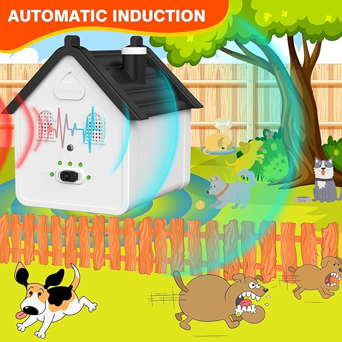 Anti Barking Device for Dogs, Ultrasonic Dog Bark Deterrent Devices Safe for Dogs, Dog Barking Control Devices Up to 50 Ft Range Dog Training & Behavior Aids, Anti Barking Device for Dogs Indoor
