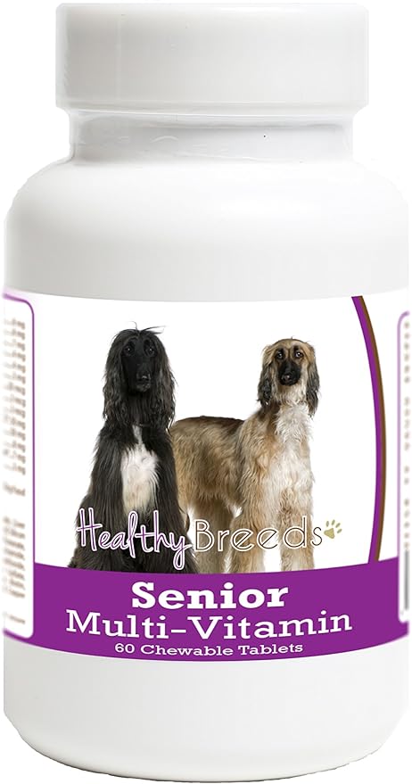 Healthy Breeds Afghan Hound Senior Dog Multivitamin Tablets 60 Count