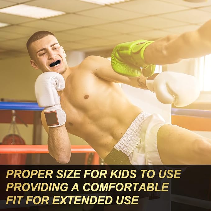 BBTO 6 Pcs Youth Kids Mouth Guard for Sports, Boys Girls Mouth Guard with Case, Mouthguard for Wrestling Boxing Basketball Hockey Football