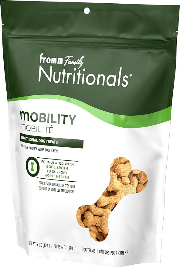 Fromm Family Nutritionals Functional Dog Treat Variety Pack - Premium Dog Treats to Support Digestion, Mobility, & Immunity - Pack of (3) 6 oz Bags