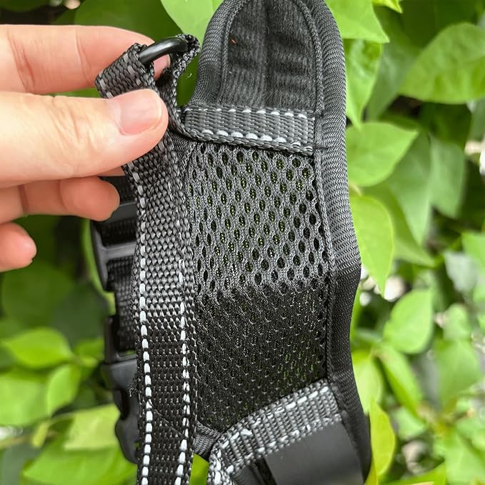 New Dog Muzzle for Small Dogs, to Prevent Biting, Soft Material with Reflective & Adjustable Strap, Breathable Mouth Guard for Biting Chewing Grooming, Allow Panting Drinking (Black, S Size)