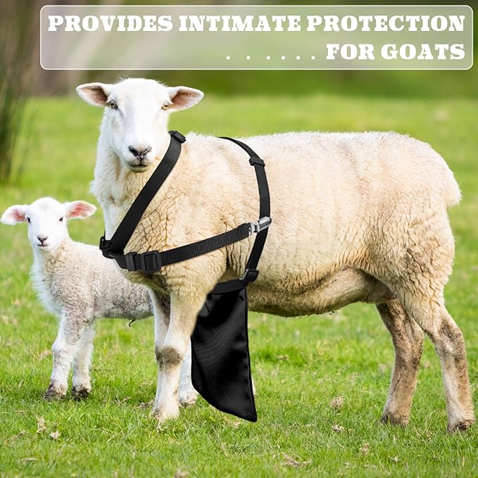 Kajaia Goat Apron Anti Breeding Sheep Skirt Control Buck Anti Mating With Adjustable Strap For Goats And Sheep