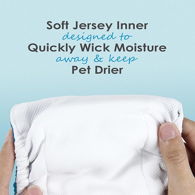 Wegreeco Washable Male Dog Belly Band - Pack of 3 - Washable Male Dog Belly Wrap, Small Doggie Diapers for Doggy Puppy (Bone, X-Small)