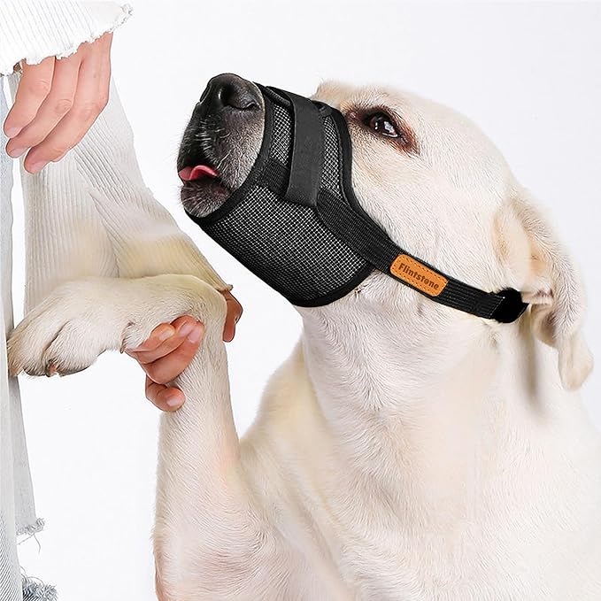 Dog Muzzle for Small Dogs - Soft Breathable Muzzle for Small Dog with Air Mesh | Adjustable Dogs Muzzles to Prevent Biting | Puppy Mussels for Grooming Barking Chewing Allows Panting Drinking