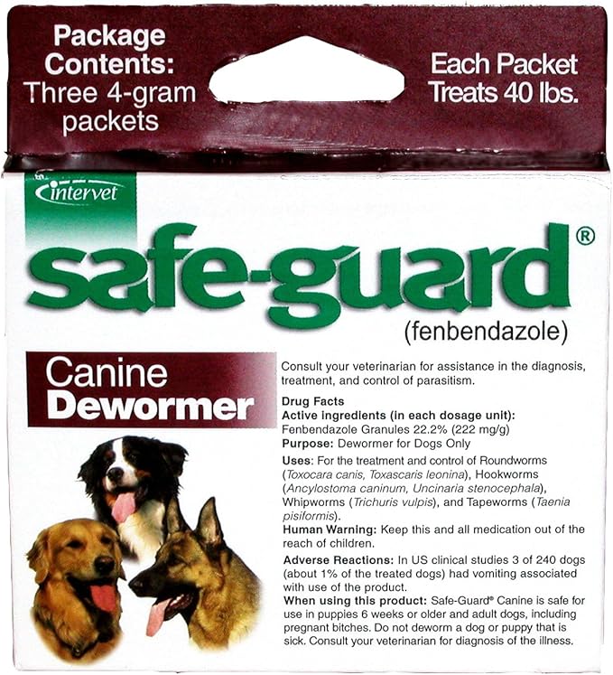 Merck Animal Health Safe-Guard Canine Dewormer, 4 gm